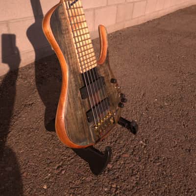 Ramsay: RMI RAMSAY: Vincent Bertolani Sonata VI signature model. 6 String bass guitar 2023 - ATLANTIC blue, Refinished in US 2024 image 1