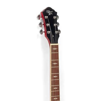 Michael Kelly Guitars, Patriot Decree Standard Cherry Sb Chambered Ebonyfb, MKPDSCSJRA image 7