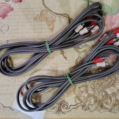Sansui RCA Cable OEM Pair Brand New - Rare - "mid-70s" - (2) image 2
