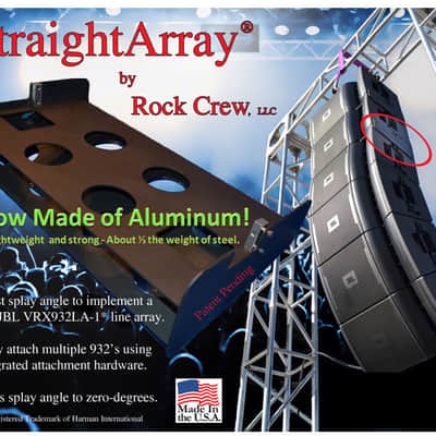JBL StraightArray VRX line array fly brackets (4x) Black Steel image 4
