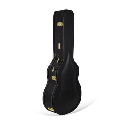 New Crossrock Hard-Shell Wood Case for 17” Archtop Acoustic Jazz Guitars-Black 2026 image 2