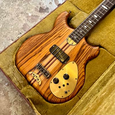Alembic Distillate Bass 1981 - Zebra Wood original vintage USA image 5