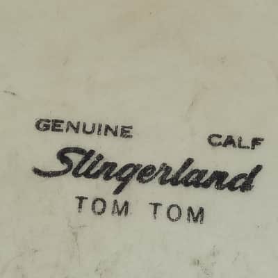 *Slingerland 13" Genuine Calf Tom Tom Drum Head Batter/Resonant Vintage Skin 50s image 2