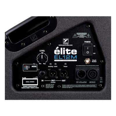 Yorkville EL12M Elite Series 12" 1200W Powered Stage Monitor Speaker image 6