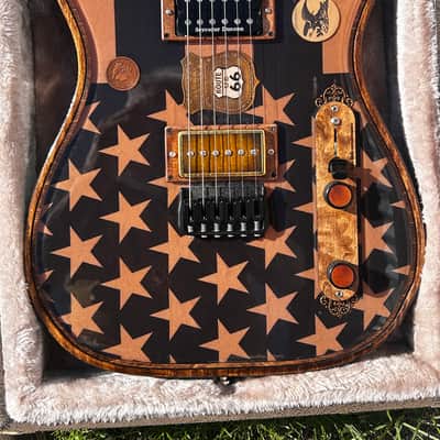 Walla Walla Maverick Pro Crystal Route 66 2018 - Swamp ash,walnut stain,tru oil finish image 10
