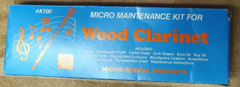 Micro K100 Maintenance Kit for Wood Clarinet 1990's blue image 1