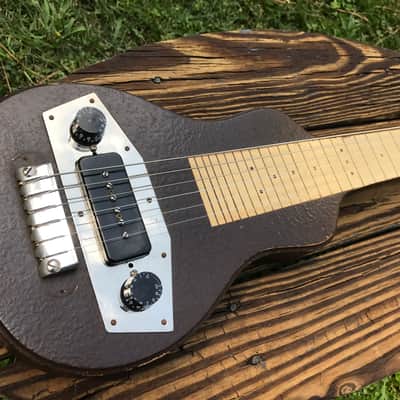 Vintage Harmony Hawaiian Lap Steel Guitar electric w/ Gibson P90 pickup great player image 4
