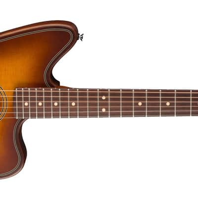 Fender Acoustasonic Standard Jazzmaster Honey Burst image 2