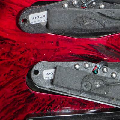 1998 Made in Japan Jackson Pro Series DK2 - Crimson Swirl - with vintage chainsaw case image 7