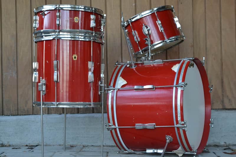Ludwig No. 996-1 Club Date Outfit 12" / 14" / 20" Drum Set 1960s image 11