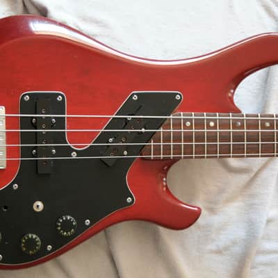 ENDS THIS FRIDAY ! Gibson Victory Artist Bass 80's Red A Great Player ! Gibson gig bag image 2