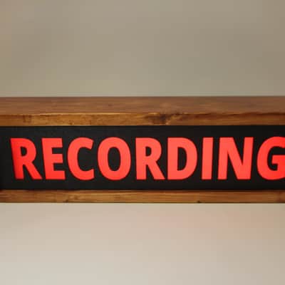 Studio Recording Sign On Air Sign Light Studio Warning Light Wood RCA Style - Brand New image 9