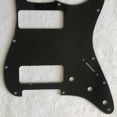 For Fender Stratocaster Strat P90 2 Pickup Guitar Pickguard, 3 Ply Black image 1