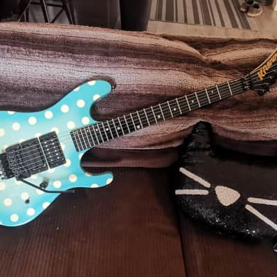 Kramer Nightswan 1987 Polka Dot Blue image 5