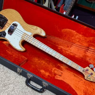 Vintage Fender 70’s Jazz Bass Natural Finish Maple & Pearl Blocks w/ OHSC Trades Welcome! 1973 / 1978 image 16