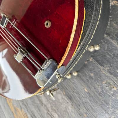 Vintage Epiphone Riviera Japan 1983 Maxons - Wine Red image 13