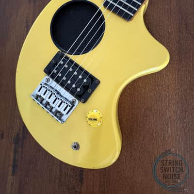 Fernandes ZO-3, Graffiti Yellow, 2000s Nomad Travel Guitar, w