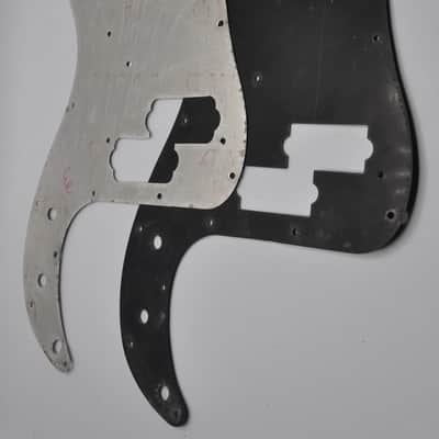 1970-1971-1972-1973-1974 Fender Precision Bass Pickguard BLACK with an Aluminum Shield image 9