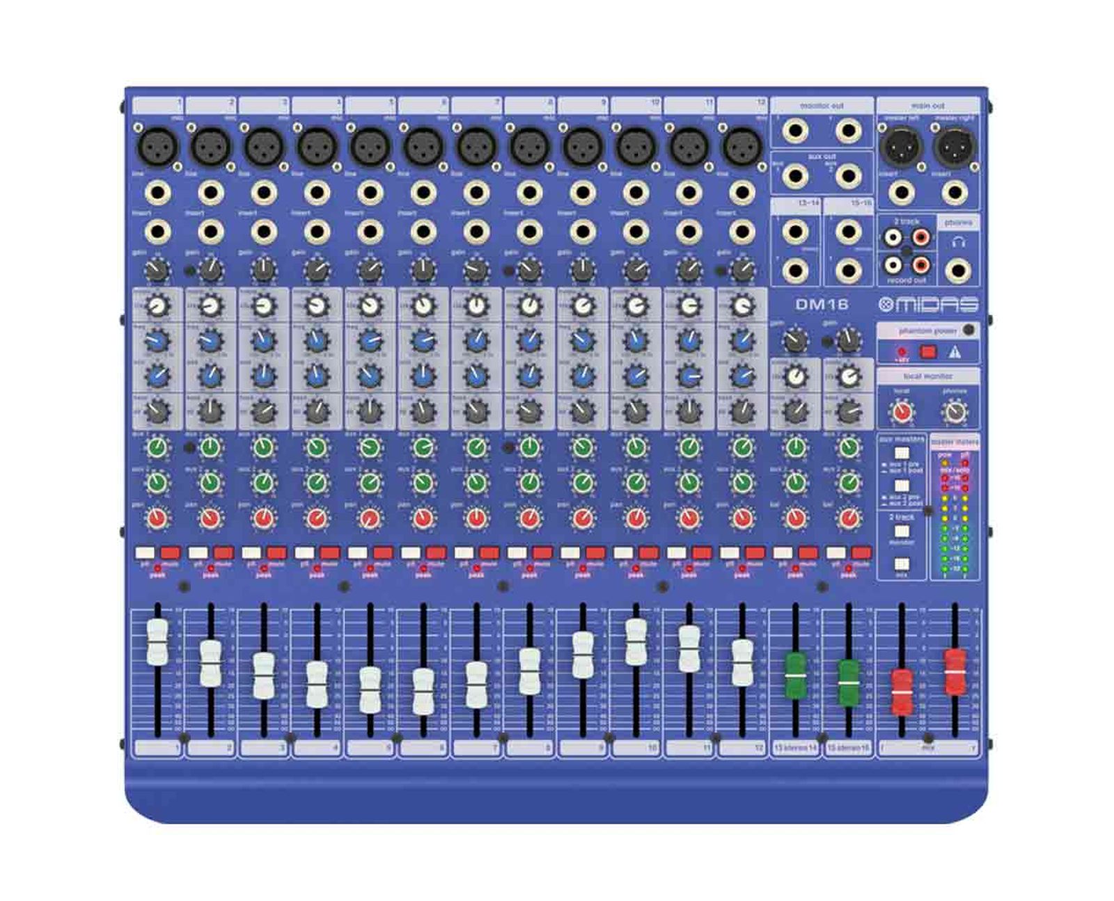 Midas DM16 16-Input Analog Mixer | Reverb