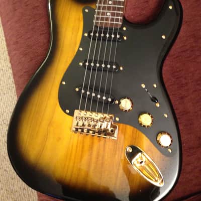 2015 Custom Tobacco Sunburst Stratocaster Style Guitar image 9