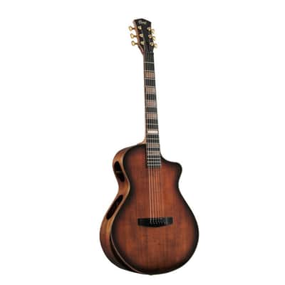 Cort MODERNBURST Modern Concert Body Venetian Cutaway Solid European Sitka Spruce Top Walnut Reinforced Mahogany Neck 6-String Acoustic-Electric Guitar w/Hard Case image 1