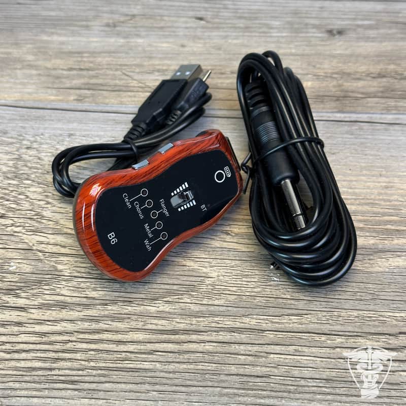 Guitar Effector Portable USB Rechargeable Long Service Bluetooth 5 Sound Modes 6.35MM Guitar Synthesize Connector image 1