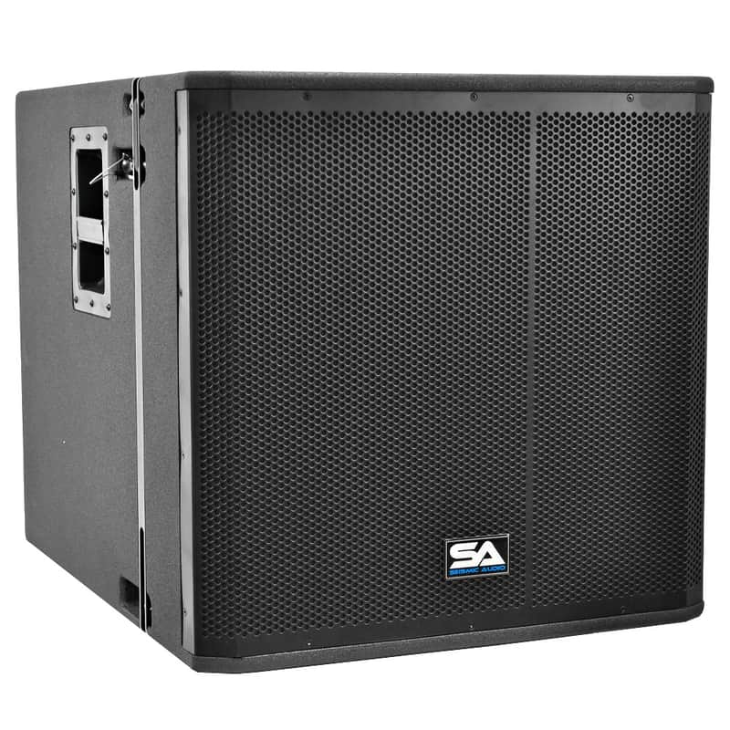 Seismic Audio Powered 18 Inch Line Array Subwoofer - 600 Watts 2-Way Active Sub image 1
