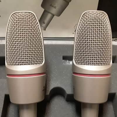 Pair of Akg Studio Condenser Mic's + Shockmounts, Cables & Locking Case (*Great for Drum Overheads*) image 15