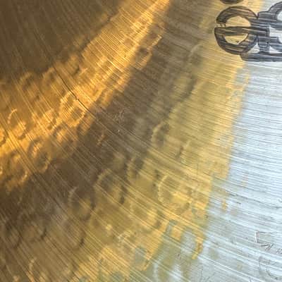 Paiste 18" 2002 Crash Cymbal 1974 - Black Label - Rare version with Big Beat hammering - VIDEO image 14