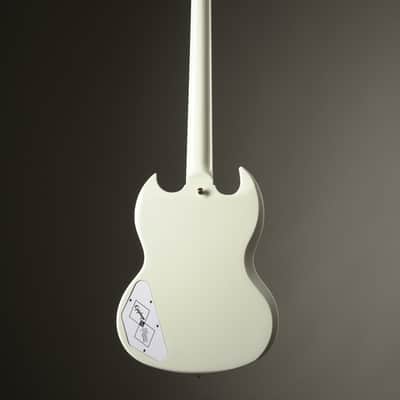Epiphone "Inspired by Gibson Custom shop" 1963 Les Paul SG Custom w/ Maestro Vibrola - Arctic White incl. OHSC image 4