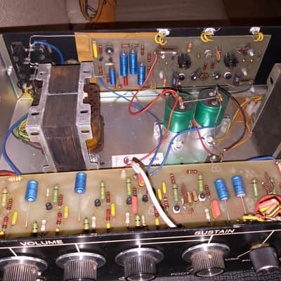 Vintage 1970s Simms Watts AP100TS Tri Sound transistor amp head image 4