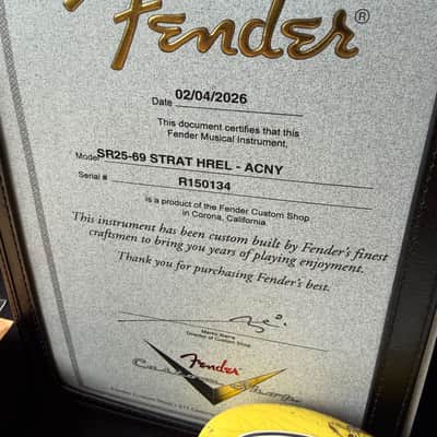 2026 Fender Custom Shop ‘69 Stratocaster SR25 Heavy Relic Matching Reverse Headstock - Aged Canary Yellow image 18
