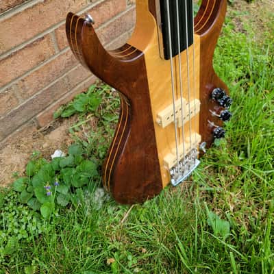 1980 Kramer Model DMZ 6000 Fretless Aluminum Neck Bass Guitar Great Player & Sound With Orig. Case image 3