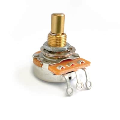 AxLabs Potentiometer - 500K Linear Taper, Medium Solid 3/4" Shaft