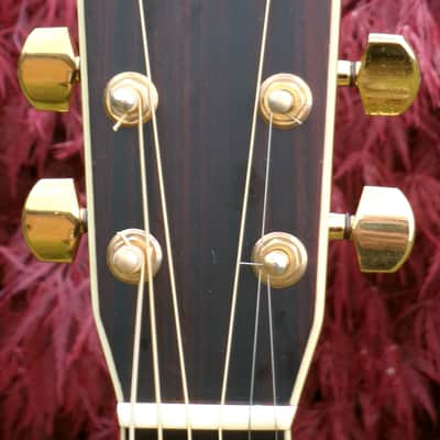 1977 Sada Yairi YD-305 Japan Vintage D35 Replica Acoustic Guitar  Natural+Deluxe Hard Case image 7