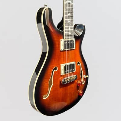Paul Reed Smith PRS SE Hollowbody II Electric Guitar w/ Case - Black Gold Burst image 2