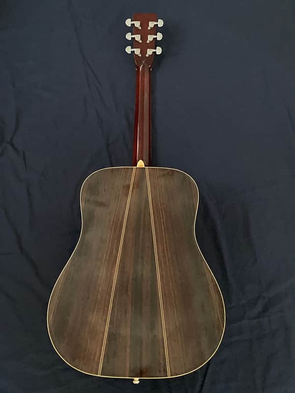 Aria Dreadnought D-40 By R.Matsuoka 1978 NAT 3 piece back MIJ