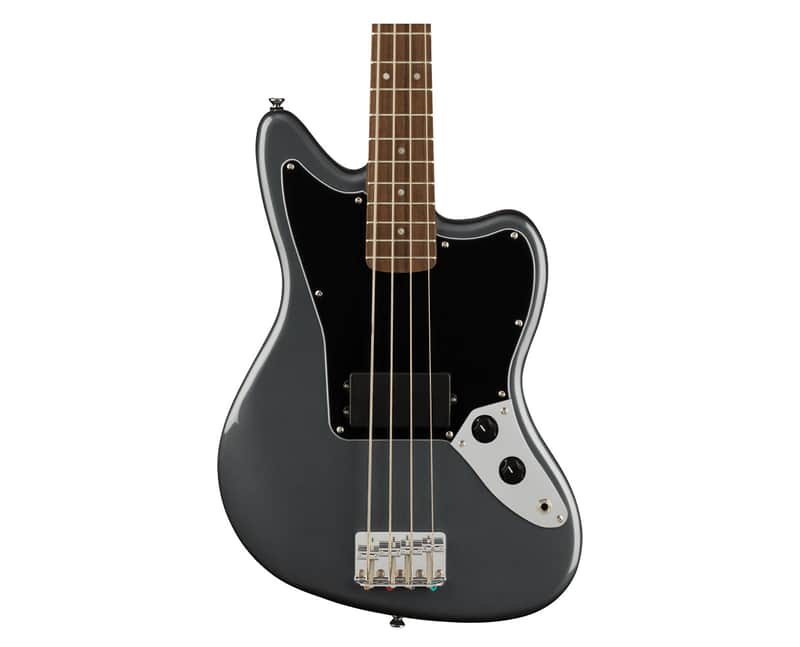 Squier Affinity Series Jaguar Bass - Charcoal Frost Metallic w/ Laurel FB image 1