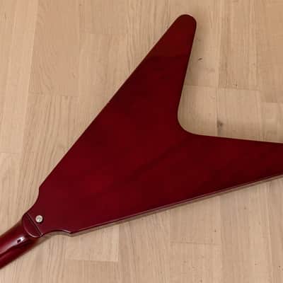 2008 Edwards by ESP E-FV-85D Flying V 67-Style Electric Guitar Cherry w/ USA Duncans, Japan image 14