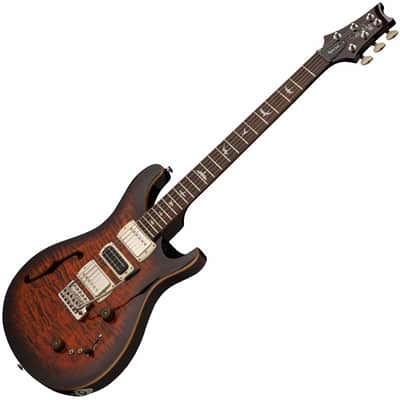 PRS SE Special Semi-Hollow Electric Guitar - Orange Tiger Smokeburst image 3