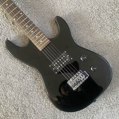 Black Single Humbucker Electric Guitar, Solid Basswood Body, Maple Neck, Rosewood Fingerboard image 1