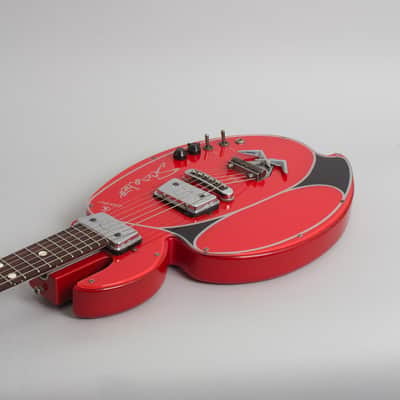 Wandre  Scarabeo Solid Body Electric Guitar (1965), molded plastic hard shell case. image 7