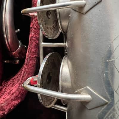 C.G. Conn Chu Berry Transitional Alto Sax 1933 - Silver image 5