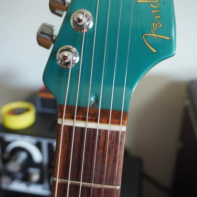 2011 Fender Custom Shop Custom Deluxe Stratocaster – Sherwood Green Relic – AY Pickups – OHSC image 3