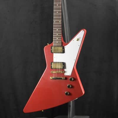 Gibson Custom Shop 1958 Korina Explorer VOS Cardinal Red Gold Hardware image 2