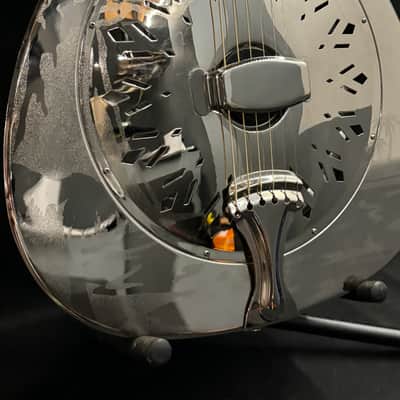 Fender FR-55 Hawaiian Resonator Acoustic Guitar 2012 - Bell Brass Nickel image 2