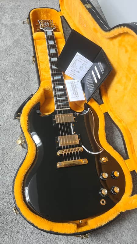 Gibson SG Custom Ebony Gloss mit Ebony Fingerboard 2022 sehr gut