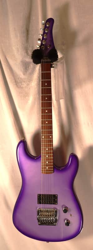Hohner Professional ST Metal Purple Burst Locking Tremolo electric guitar used image 1