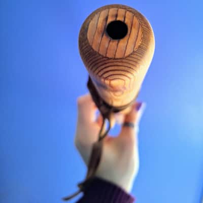 Blue Bear Flutes Native American 5 Hole Flute Low E 2023 - Western Cedar - Rabbit Totem image 7