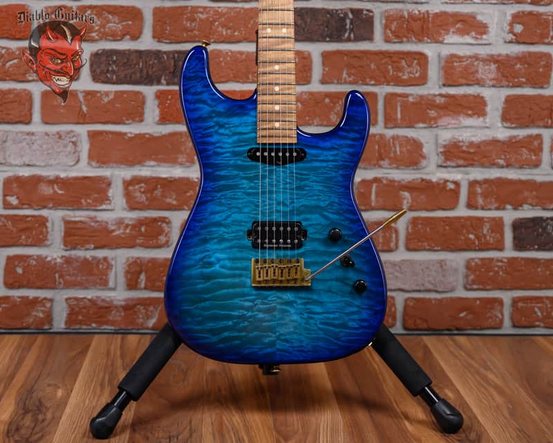 Charvel USA Custom Shop Special Edition Roasted San Dimas HS CT RST Quilted Maple Top Chlorine Burst 2024 w/OHSC (B-Stock) image 1